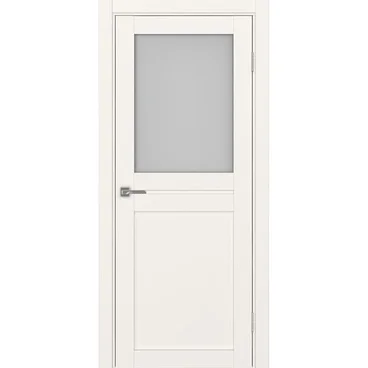 Межкомнатная дверь экошпон Турин 520.211 бежевый остеклённая