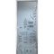 фотография стеклянной двери Город белое сатинато с алюминиевой коробкой тип Z