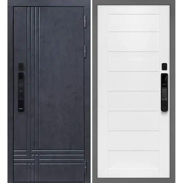 Входная дверь Осло смарт бетон антрацит панель сборная