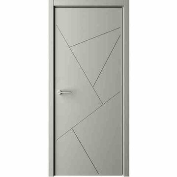 Межкомнатная дверь эмаль Геометрия 2 серая глухая