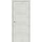 Фото межкомнатной двери экошпон El Porta Порта-28 bianco veralinga остеклённая