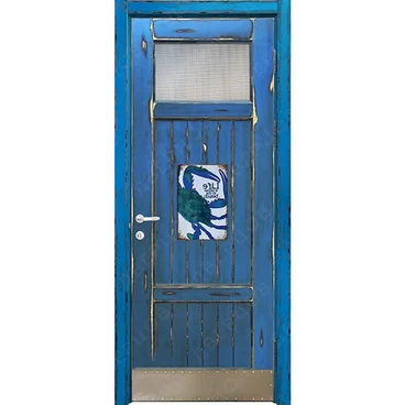 Межкомнатная дверь Лофт Море остеклённая