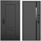 Входная дверь Шэбби чёрный силк панель пиано антрацит
