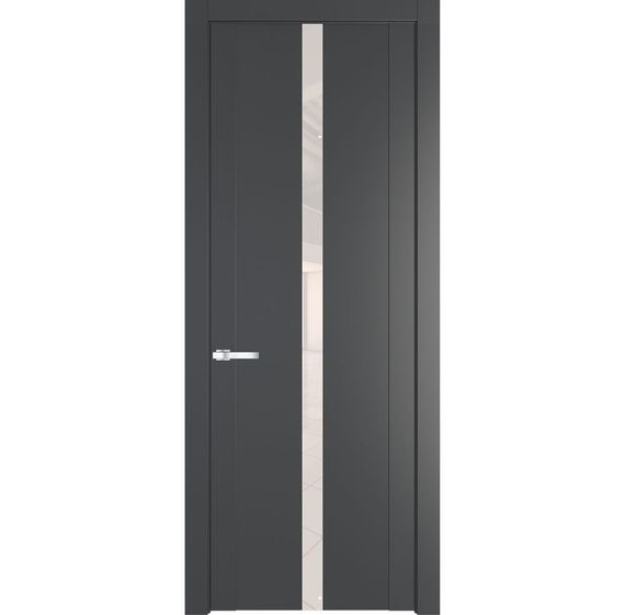 Межкомнатная дверь 1.8P графит остеклённая