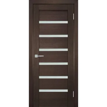 Межкомнатная дверь экошпон Мариам Техно-707 венге стекло сатинат белый