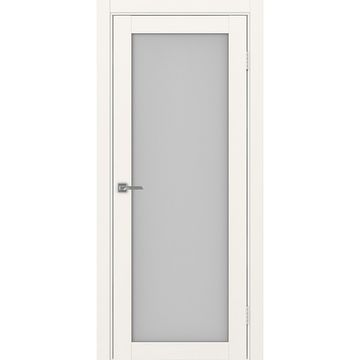 Межкомнатная дверь экошпон Турин 501.2 бежевый остеклённая