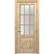 Межкомнатная дверь массив дуба с сучком Дверцов Ливорно ПО-9 остеклённая