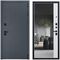 Входная дверь Вертикаль серая с зеркалом внутри