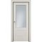 Межкомнатная дверь эмаль Ofram Дельта 2 RAL 9001 остеклённая