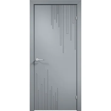 Межкомнатная дверь эмаль Дверцов Тиволи 1 RAL 7047 глухая