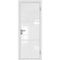 Межкомнатная алюминиевая дверь 3AG белая матовая RAL 9003 остеклённая