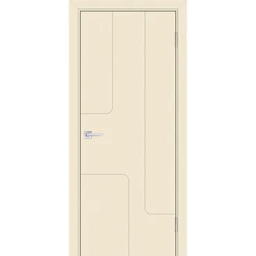 Межкомнатная дверь эмаль Текона Смальта-Лайн 01 айвори RAL 1013 глухая
