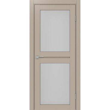 Межкомнатная дверь экошпон Турин 520.212 мокко остеклённая