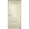 Фото межкомнатной двери эмаль Дверцов Больцано 2 цвет жемчужно-белый RAL 1013 патина золото глухая