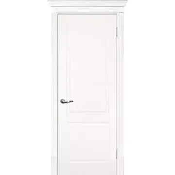 Межкомнатная дверь эмаль Текона Смальта 15 молочная RAL 9010 глухая