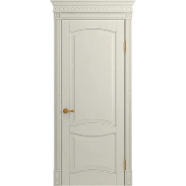 Межкомнатная дверь массив дуба Viporte Классика 2 белая эмаль глухая