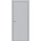 Фото межкомнатной двери экошпон Uberture Tamburat 4101 манхеттен кромка алюминиевая матовая глухая