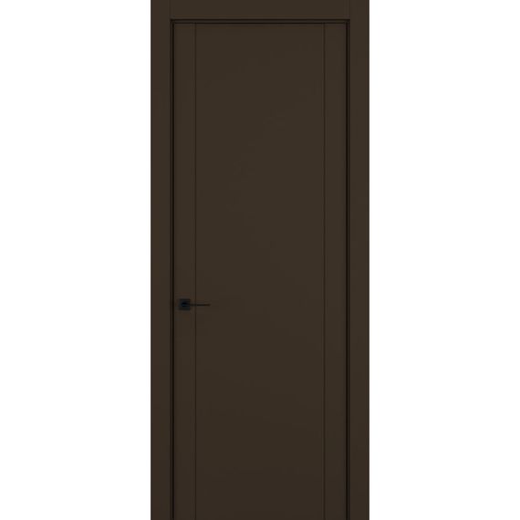 Фото межкомнатной двери керамик FL 1 коричневый глухая