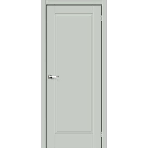 Фото межкомнатной двери эмалит Прима-10 grey matt глухая