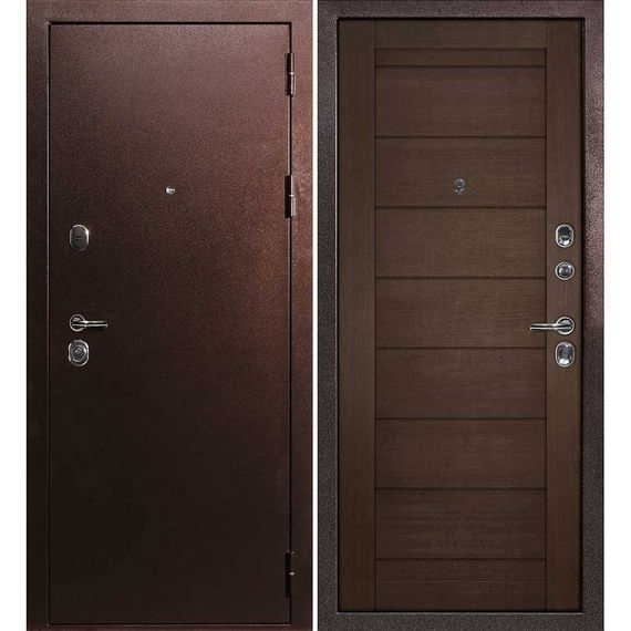 Входная дверь С-3 антик медь панель сборная венге