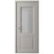 Межкомнатная дверь эмаль Стиль Богема серая остеклённая