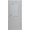 Межкомнатная дверь Бриз светло-серая эмаль со стеклом