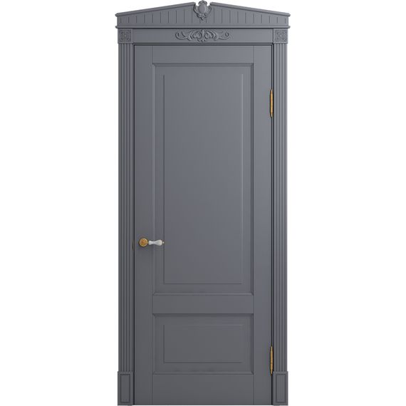 Межкомнатная дверь массив бука Viporte Бьелла тауп глухая