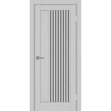 Межкомнатная дверь экошпон Турин 544.12 пепельный остеклённая