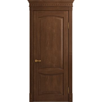 Межкомнатная дверь массив дуба Viporte Классика 2 кофе глухая