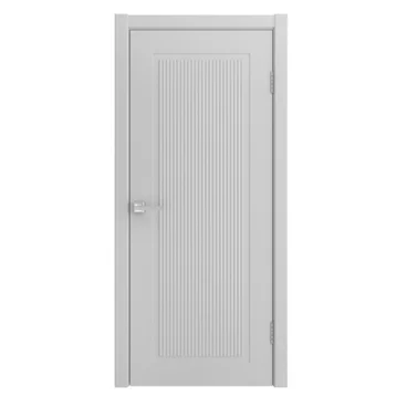 Межкомнатная дверь Флекс светло-серая эмаль RAL 9016 глухая