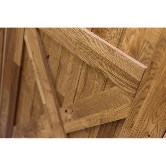 Межкомнатная дверь массив дуба Вилладжио-2 дуб рустикальный остеклённая