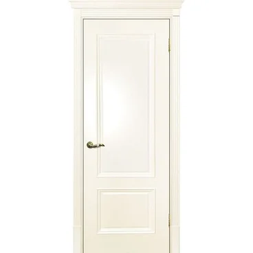 Межкомнатная дверь эмаль Текона Смальта 07 слоновая кость RAL 1013 глухая