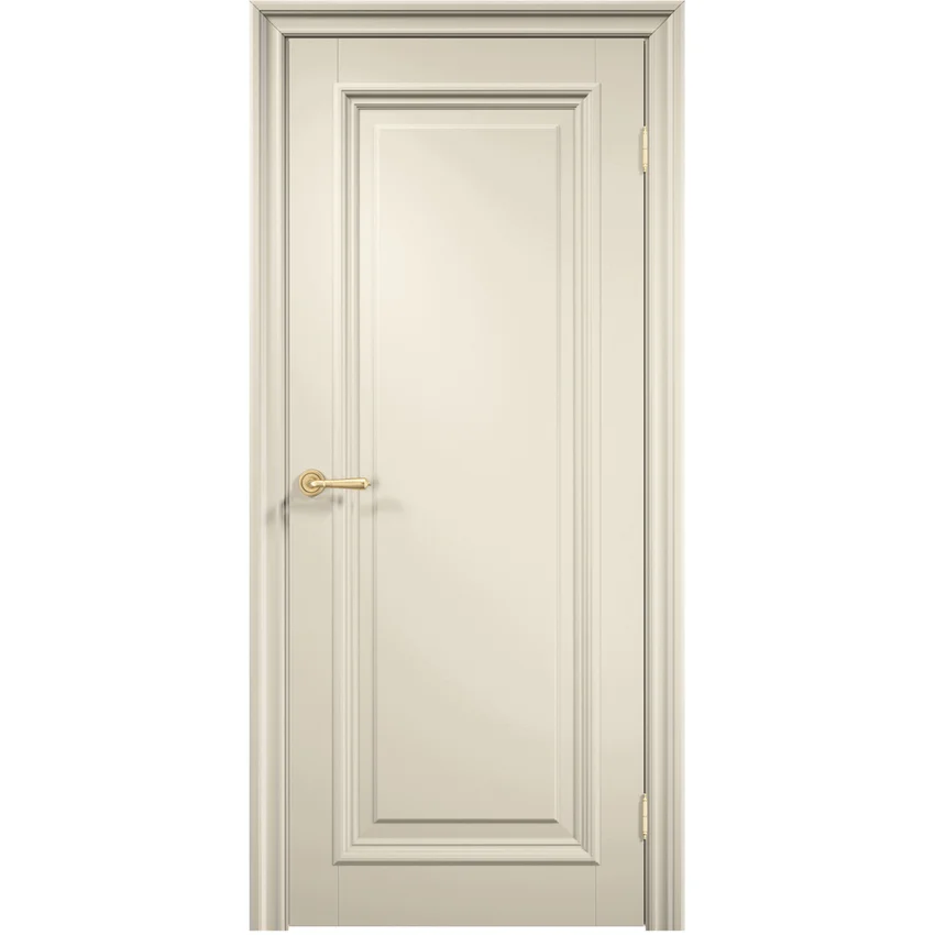 Фото межкомнатной двери эмаль Дверцов Брессо 1 цвет жемчужно-белый RAL 1013 глухая