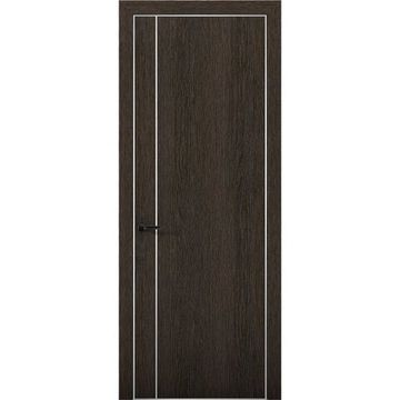Межкомнатная дверь Плутоний 10 дуб тёмный глухая