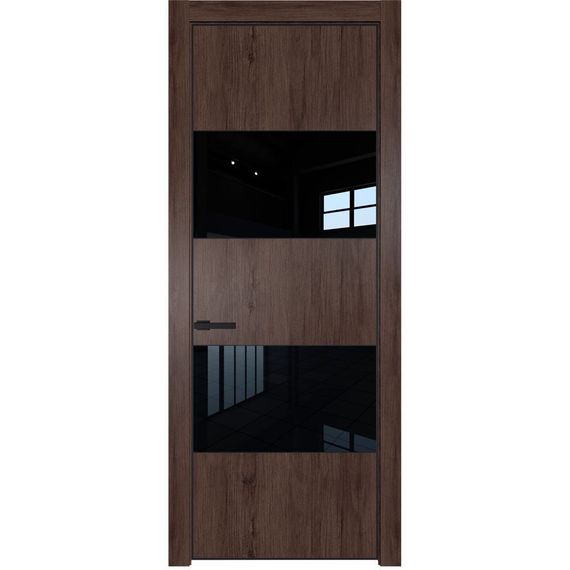 Межкомнатная дверь Profil Doors 22NA дуб тобакко остеклённая