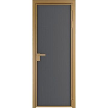 Алюминиевая межкомнатная дверь 1AP золото графит элегант