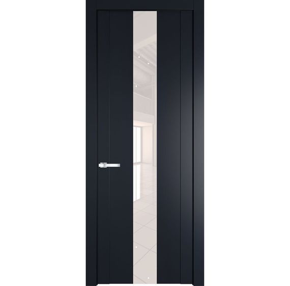 Межкомнатная дверь 1.9P нэви блу остеклённая