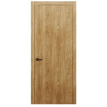 Межкомнатная дверь массив дуба Alvero Флэт-IV дуб натуральный глухая