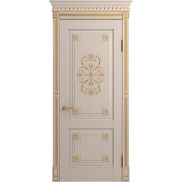 Межкомнатная дверь массив дуба Viporte Флоренция Декор прованс глухая