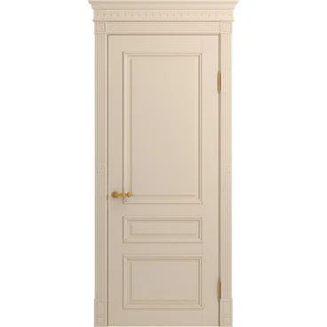 Межкомнатная дверь массив бука Viporte Рим ваниль глухая
