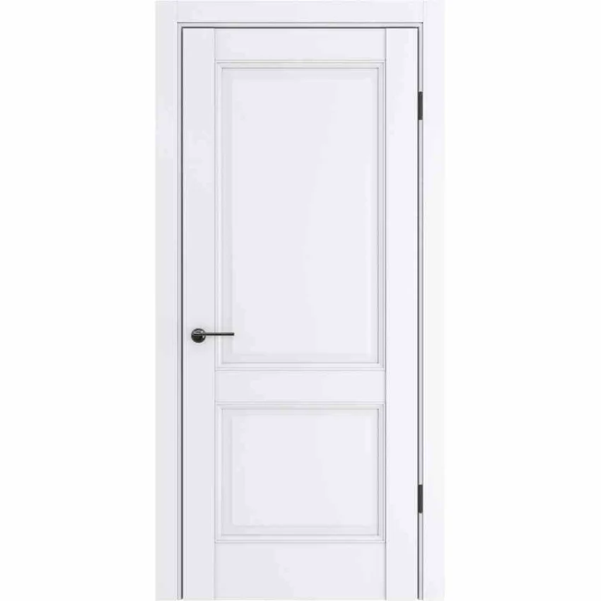 Межкомнатная дверь экошпон ДП-78 white pearl глухая
