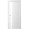 Фото межкомнатная дверь эмаль Albero Геометрия 7 белая стекло белое