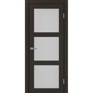 Межкомнатная дверь экошпон Турин 530.222 венге остеклённая