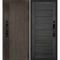 Входная дверь Вертикаль смарт дымчатый камень дуб морёный панель сборная грей