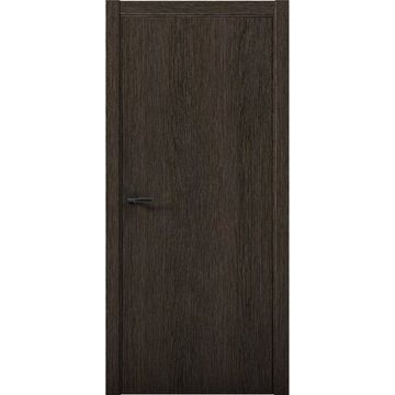 Межкомнатная дверь Плутоний 1 дуб тёмный глухая