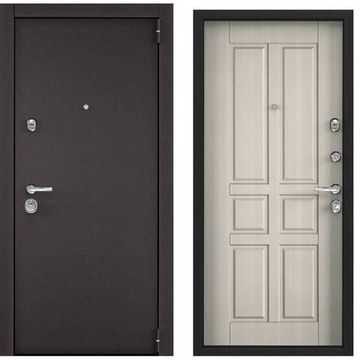 Входная стальная дверь Torex Super Omega 100 горячий шоколад SO-NC-4 белый перламутр