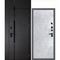 Входная дверь с фальшфрамугой Сити-1Ф панель гладкая бетон