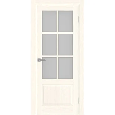 Межкомнатная дверь Тоскана 641.2221 ясень светлый со стеклом