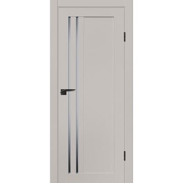 Межкомнатная дверь пэт PD-32 кашемир со стеклом