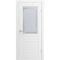 Фото двери Белли белая эмаль RAL 9016 со стеклом
